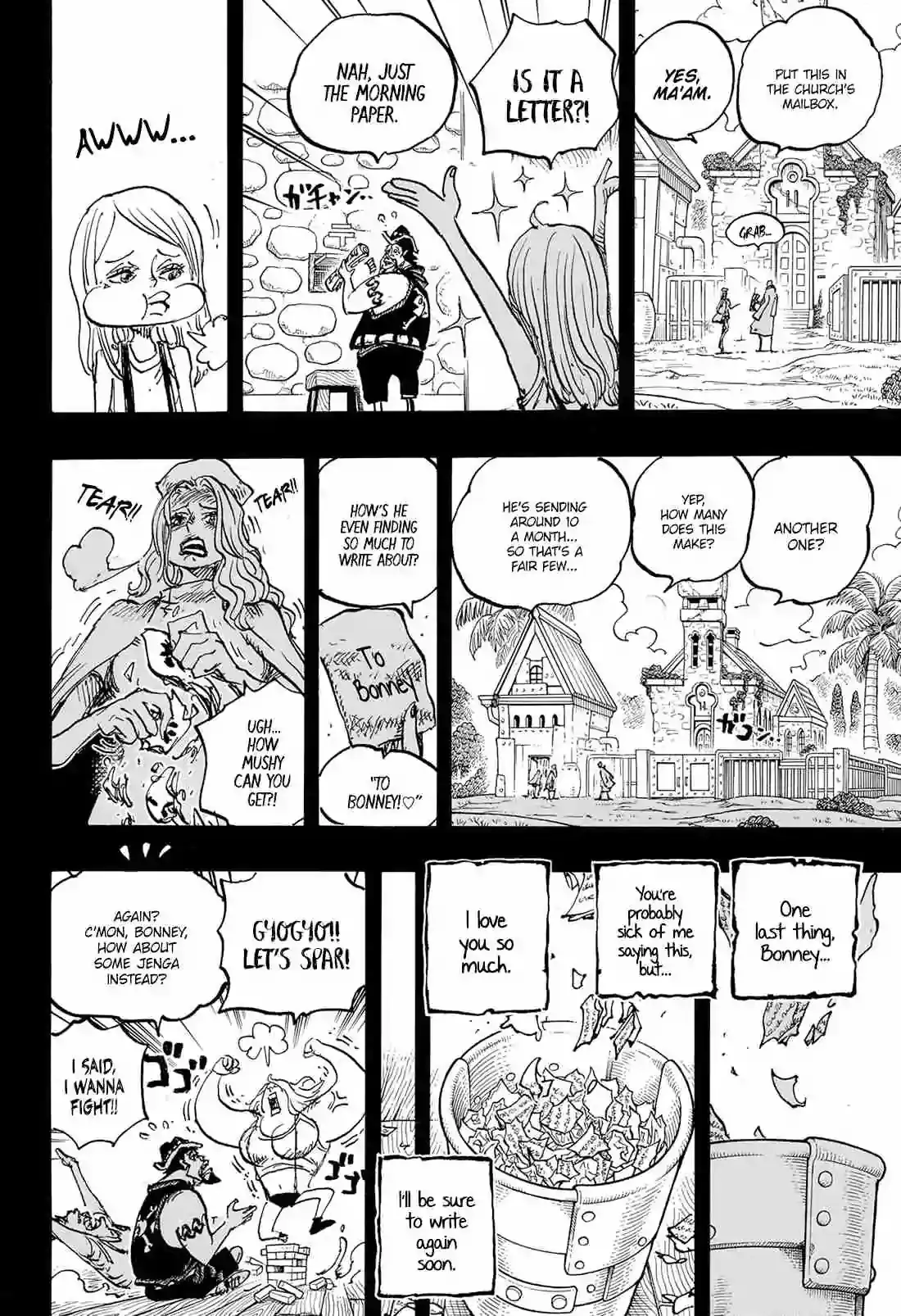 Chapter 1101 - DEAR BONNEY - One Piece Manga 6