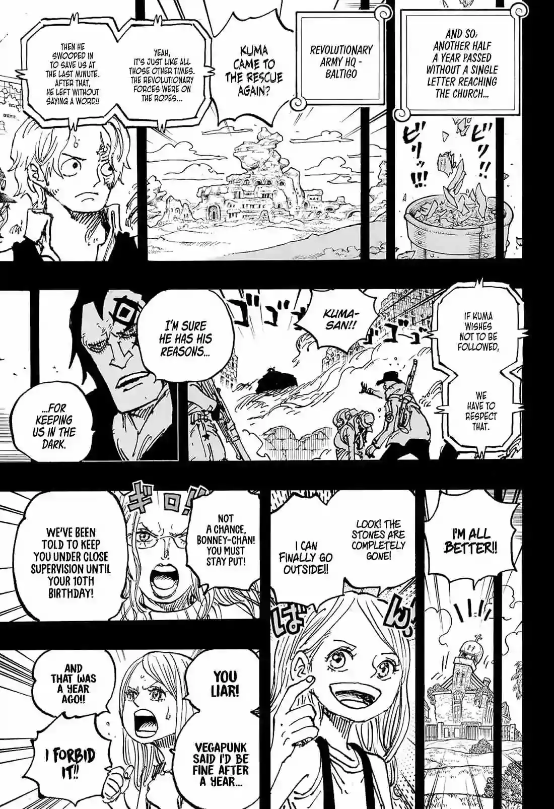 Chapter 1101 - DEAR BONNEY - One Piece Manga 11