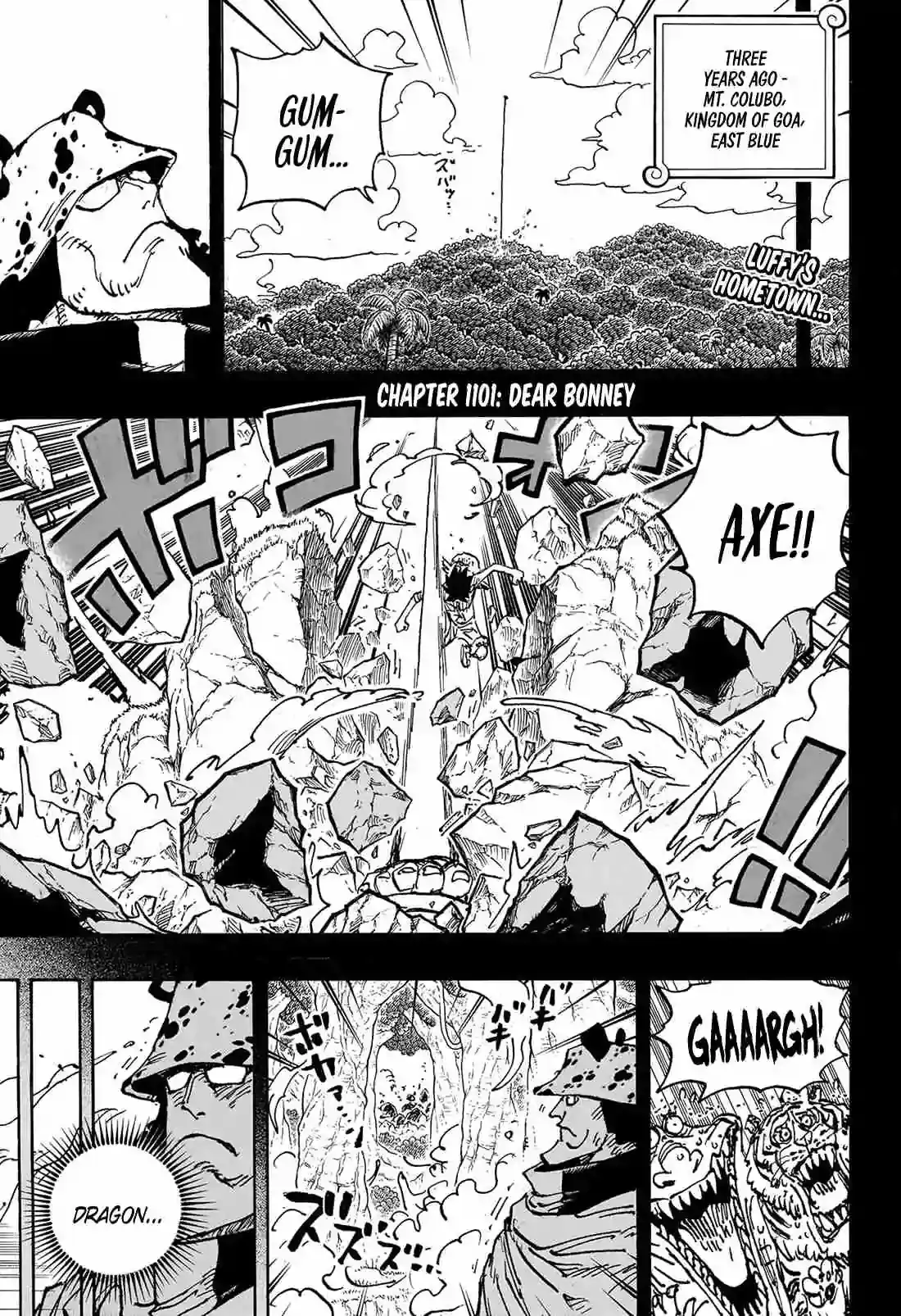 Chapter 1101 - DEAR BONNEY - One Piece Manga 1